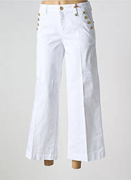 Pantalon 7/8 elasticitate mărime normală alb MOS MOSH femeie
