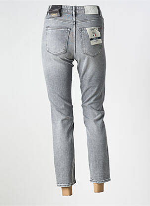 Blugi skinny efect uzat decolorat talie înaltă gri ONLY femeie
