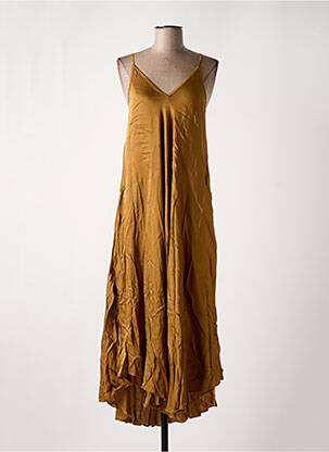 Rochie midi maro NINETTE femeie