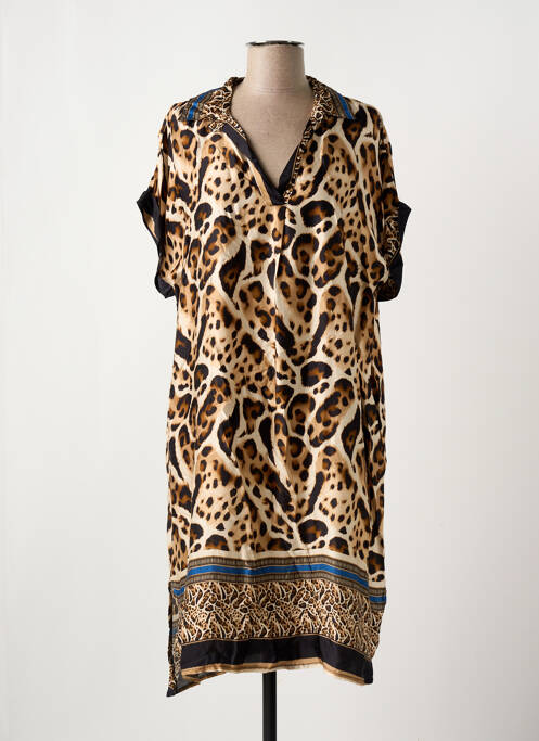 Rochie midi maro NINETTE femeie