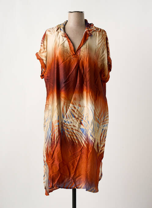 Rochie midi maro NINETTE femeie