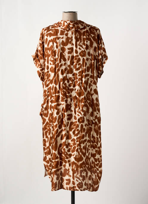 Rochie midi maro NINETTE femeie