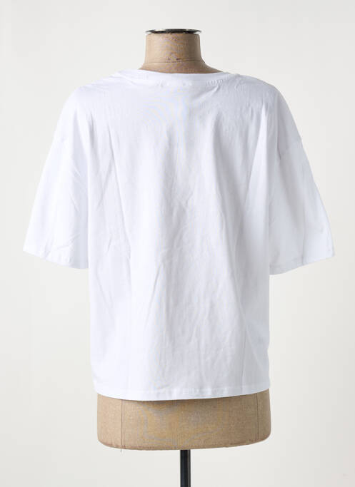 Tricou croială cambrată mâneci scurte alb NINETTE femme