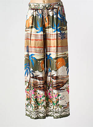 Pantalon larg albastru NINETTE femeie