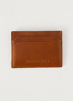 Portofel pentru carduri maro JACK & JONES bărbat