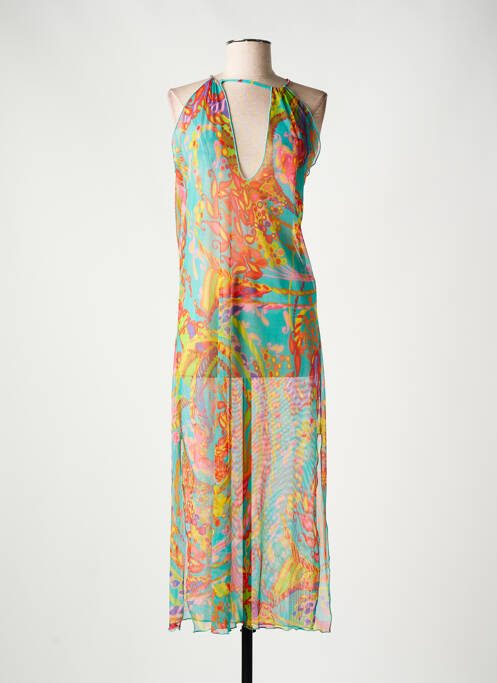 Rochie de plajă croială cambrată albastru PAIN DE SUCRE femme