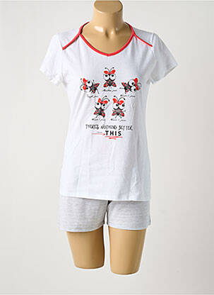 Pijamale scurte alb MASSANA femeie