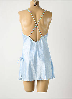 Nuisetă/combinetă efect material satinat albastru ANDRA LINGERIE femeie
