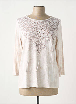 Tricou mâneci 3/4 mâneci 3/4 bej RABE femeie