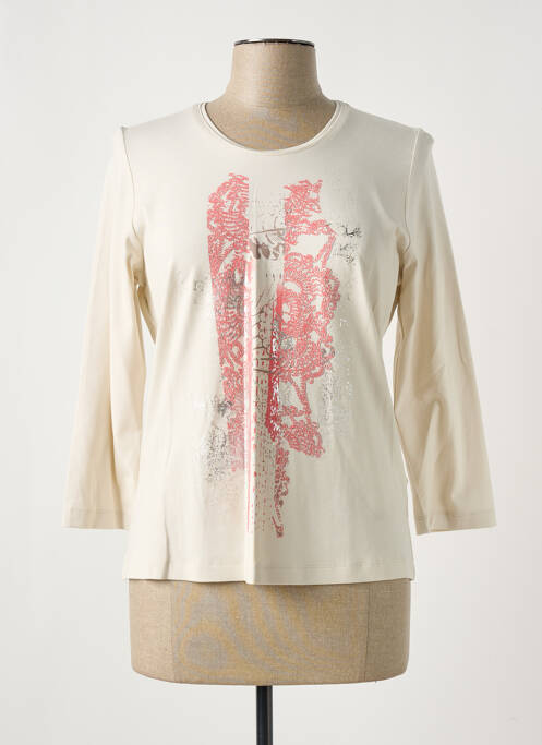 Tricou mâneci 3/4 mâneci 3/4 bej RABE femme