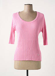 Pulover elasticitate mâneci 3/4 roz AGATHE & LOUISE femme