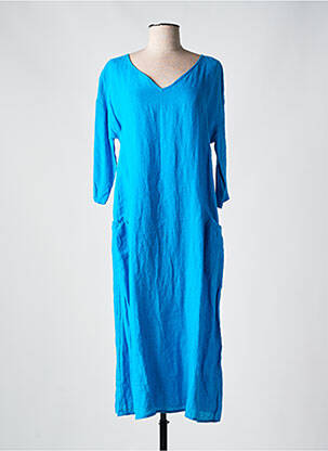 Rochie midi mâneci 3/4 mâneci 3/4 albastru AGATHE & LOUISE femeie
