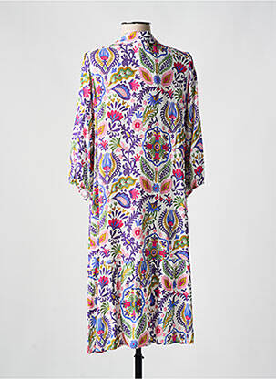 Rochie midi imprimeu floral mâneci lungi violet TINTA femeie