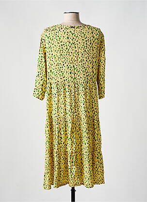 Rochie midi croială fluidă mâneci 3/4 galben AGATHE & LOUISE femeie