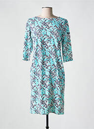 Rochie midi imprimeu floral mâneci 3/4 albastru SAINT JACQUES femeie