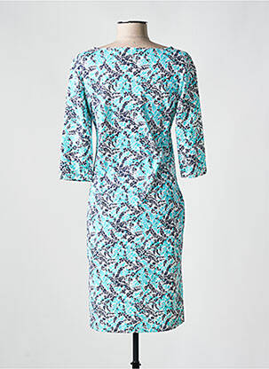 Rochie midi imprimeu floral mâneci 3/4 albastru SAINT JACQUES femeie