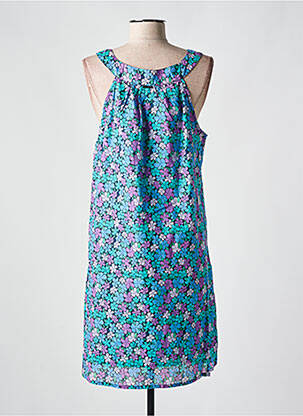 Rochie midi imprimeu floral fără mâneci albastru AGATHE & LOUISE femeie