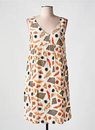 Rochie midi croială fluidă fără mâneci portocaliu AGATHE & LOUISE femeie
