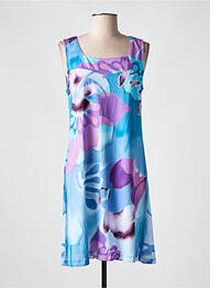 Rochie midi croială fluidă fără mâneci albastru AGATHE & LOUISE femme