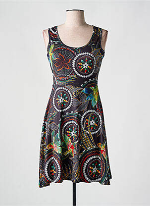 Rochie scurtă fără mâneci fără mâneci negru COLINE femeie