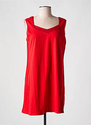 Rochie scurtă croială fluidă fără mâneci roșu AGATHE & LOUISE femeie