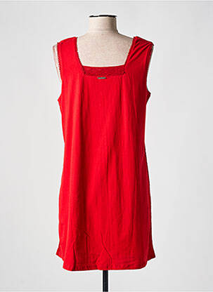 Rochie scurtă croială fluidă fără mâneci roșu AGATHE & LOUISE femeie
