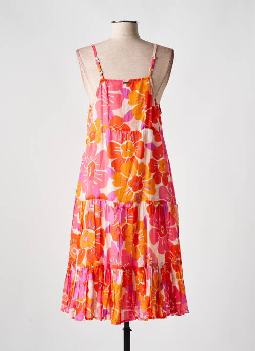 Rochie midi imprimeu floral bretele subțiri portocaliu L'ATELIER D'ANNA femme