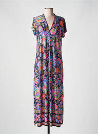 Rochie lungă mâneci scurte mâneci scurte violet TINTA STYLE femme