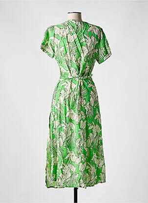 Rochie lungă mâneci scurte mâneci scurte verde AGATHE & LOUISE femeie