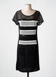 Rochie midi mâneci scurte mâneci scurte negru ANANKE femme