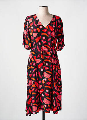 Rochie midi mâneci 3/4 mâneci 3/4 negru AGATHE & LOUISE femeie
