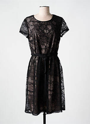 Rochie midi închidere cu fermoar la spate mâneci scurte negru BETTY BARCLAY femeie