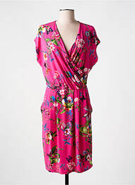 Rochie midi imprimeu floral mâneci scurte roz BETTY BARCLAY femme