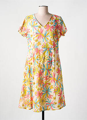 Rochie midi galben AGATHE & LOUISE femeie