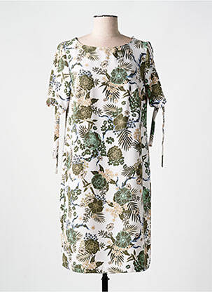 Rochie midi imprimeu floral mâneci scurte verde BETTY BARCLAY femeie
