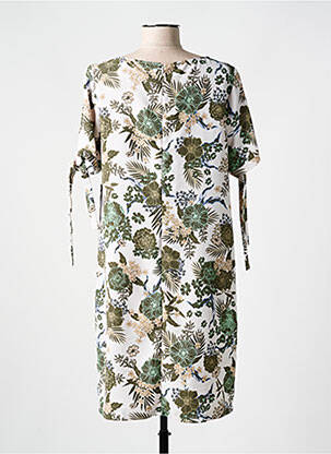 Rochie midi imprimeu floral mâneci scurte verde BETTY BARCLAY femeie