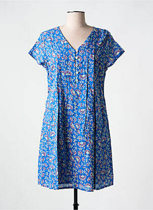 Rochie scurtă mâneci scurte mâneci scurte albastru AGATHE & LOUISE femeie