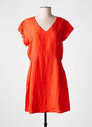 Rochie scurtă mâneci scurte mâneci scurte portocaliu AGATHE & LOUISE femeie