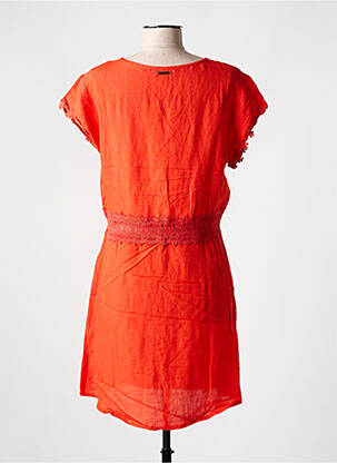 Rochie scurtă mâneci scurte mâneci scurte portocaliu AGATHE & LOUISE femeie