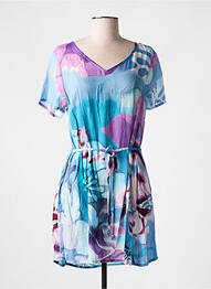 Rochie scurtă mâneci scurte mâneci scurte albastru AGATHE & LOUISE femeie