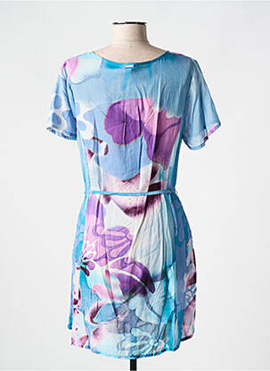 Rochie scurtă mâneci scurte mâneci scurte albastru AGATHE & LOUISE femeie