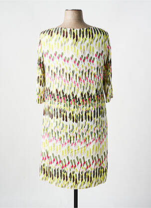 Rochie midi mâneci 3/4 mâneci 3/4 verde DIVAS femeie