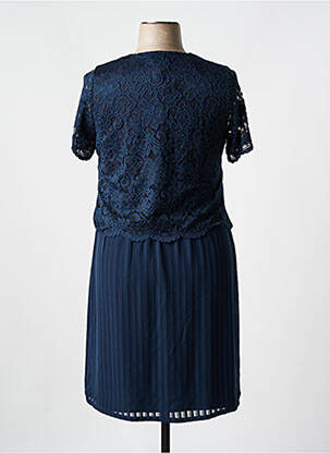 Rochie midi mâneci scurte mâneci scurte albastru GUY DUBOUIS femeie