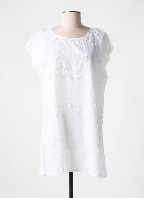 Tunică mâneci scurte alb AGATHE & LOUISE femeie
