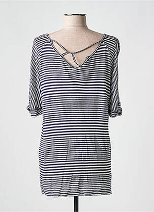 Tricou elasticitate mâneci scurte albastru THALASSA femeie
