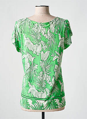Tricou elasticitate mâneci scurte verde AGATHE & LOUISE femeie