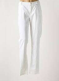 Pantalon drept elasticitate mărime normală alb CISO femme