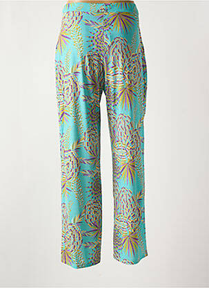 Pantalon drept țesătură poplin mărime normală verde TINTA femeie
