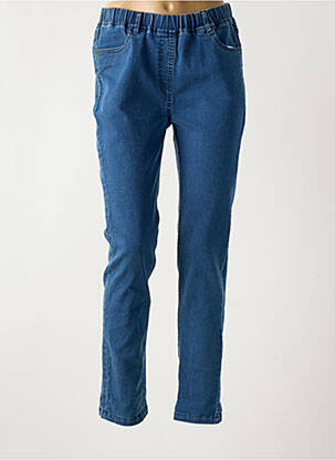 Jegging țesătură denim mărime normală albastru AGATHE & LOUISE femeie