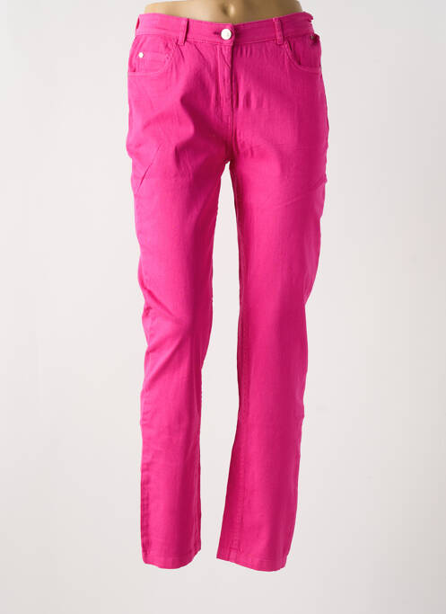 Pantalon drept roz AGATHE & LOUISE femeie